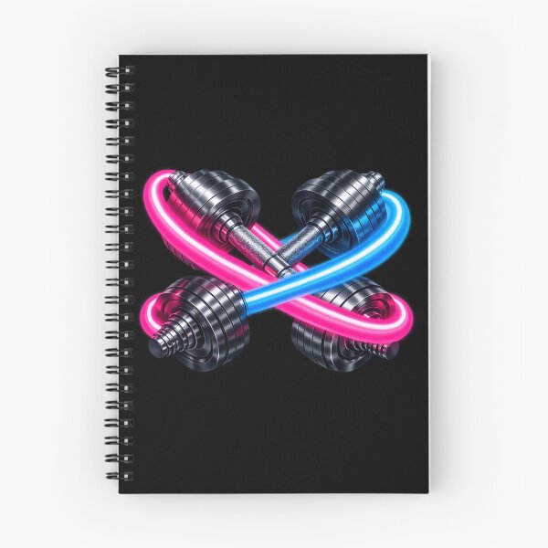 Item preview, Neon Crossed Dumbbells Cyberpunk Fitness Art Design designed and sold by ArtoryWorks.