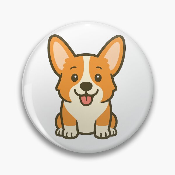 Item preview, Happy Sitting Corgi Dog designed and sold by pikes84.