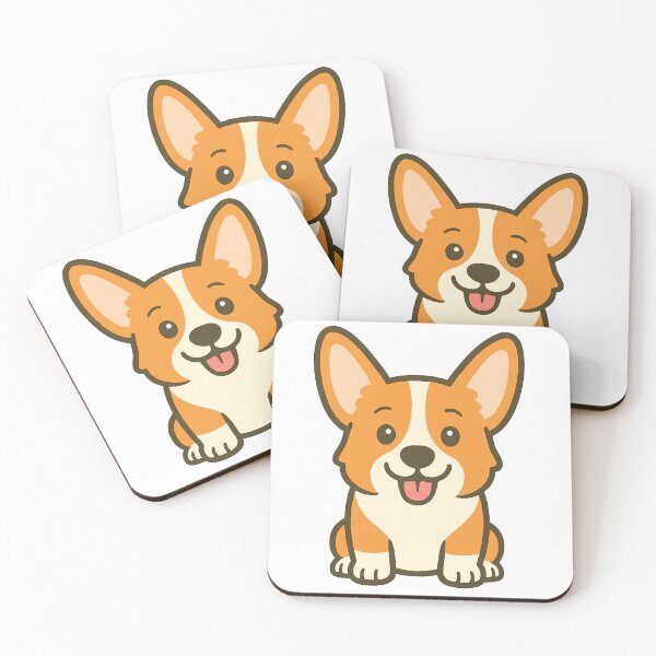 Item preview, Happy Sitting Corgi Dog designed and sold by pikes84.
