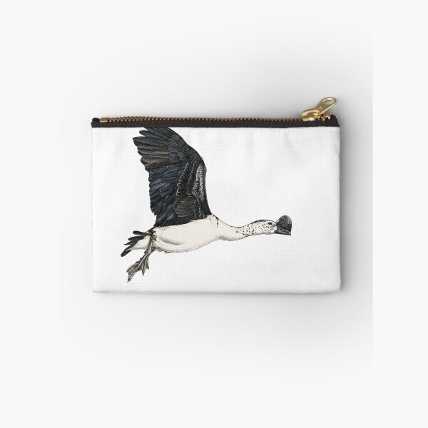 Item preview, illustrations of flying male knob-billed duck in a vintage natural history book designed and sold by wonderisland.