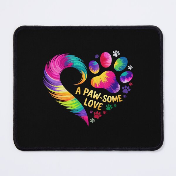 Item preview, A Pawsome Love Colorful Heart Paw Print designed and sold by SoyLamderma.