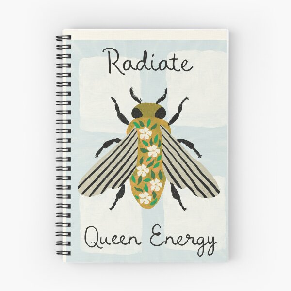 Item preview, Radiate Queen Energy- Retro Bee Gouache designed and sold by Nuevomundo Arte Designs by Anahí .