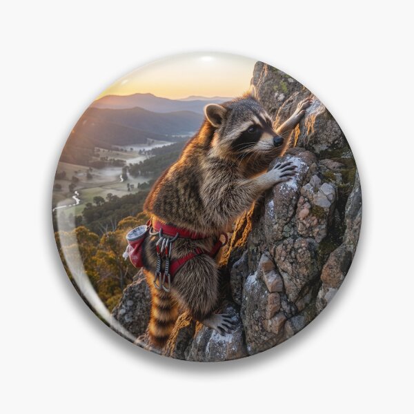 Item preview, Raccoon Is Bent on Reaching the Summit designed and sold by Tridentulus.