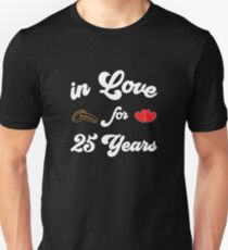 T-Shirt silver wedding anniversary - married for 25 years - marriage Unisex T-Shirt