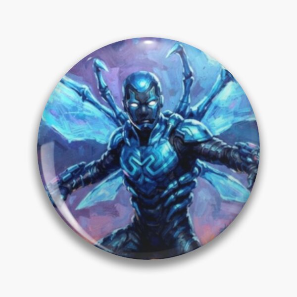 Item preview, Blue Beetle Superhero Sci-Fi Action Adventure Tribute Art Poster designed and sold by Art's Diner.
