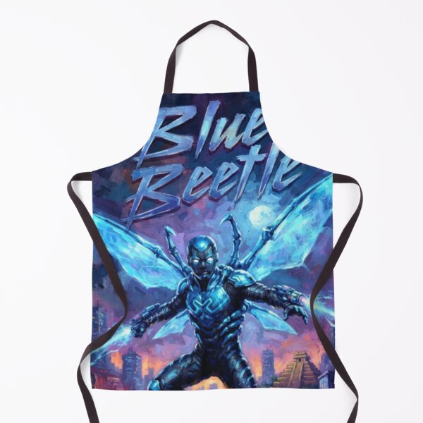 Item preview, Blue Beetle Superhero Sci-Fi Action Adventure Tribute Art Poster designed and sold by Art's Diner.