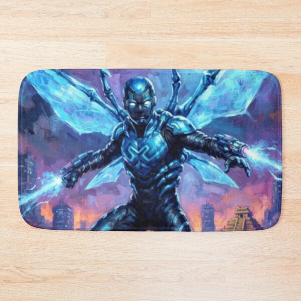 Item preview, Blue Beetle Superhero Sci-Fi Action Adventure Tribute Art Poster designed and sold by Art's Diner.