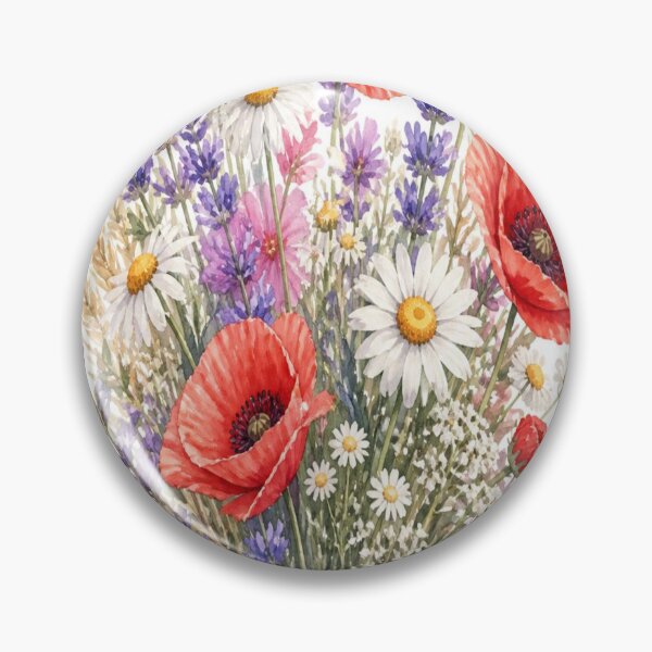 Item preview, Delicate Watercolor Wildflower Bouquet Pastel Field Poster designed and sold by Gameshalah's Digital Library.