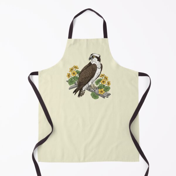 Item preview, Botanical Osprey Marsh Marigold Nature Design designed and sold by BirdsnStuff.