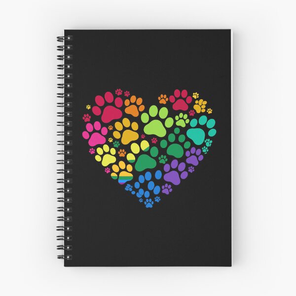 Item preview, Rainbow Paw Print Heart Pride Design designed and sold by SoyLamderma.