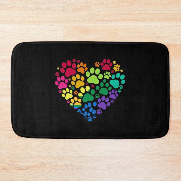 Item preview, Rainbow Paw Print Heart Pride Design designed and sold by SoyLamderma.