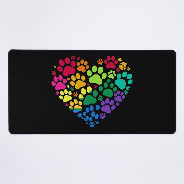 Item preview, Rainbow Paw Print Heart Pride Design designed and sold by SoyLamderma.