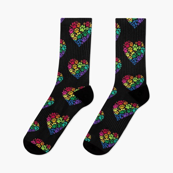 Item preview, Rainbow Paw Print Heart Pride Design designed and sold by SoyLamderma.