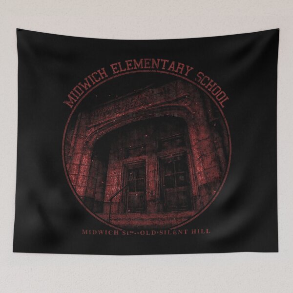Item preview, Silent Hill 1 Midwich Elementary School 1999 Distressed designed and sold by Power Up Prints.