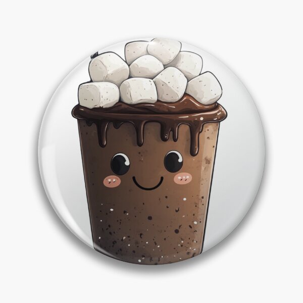Item preview, Cute Hot Cocoa Sticker | Kawaii Marshmallow Mug | Cozy Winter Drink Die Cut Sticker for Laptop, Water Bottle & Journal designed and sold by overcomercrafts.