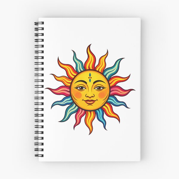 Item preview, Bohemian Sun Face Celestial Symbol designed and sold by Myra365Art.