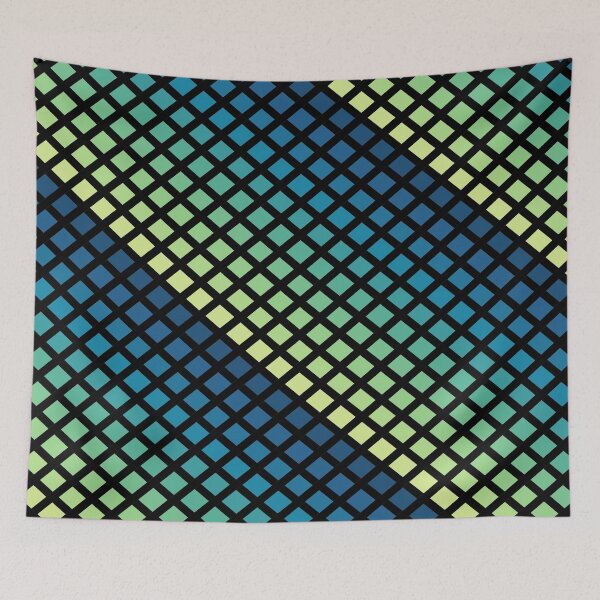 Item preview, Blue-Green Crisscross designed and sold by DawnKJ.