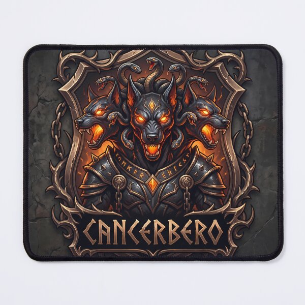 Item preview, 666 Cerberus Three Headed Hellhound Gates Of Hades designed and sold by ART ATTACK ZONE.
