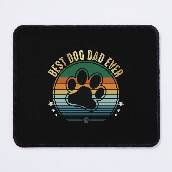 Item preview, Vintage Best Dog Dad Ever Retro Sunset Paw designed and sold by SoyLamderma.