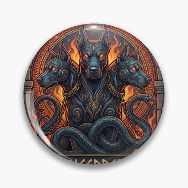 Item preview, Beast Cerberus Three Headed Hellhound Gates Of Hades designed and sold by ART ATTACK ZONE.