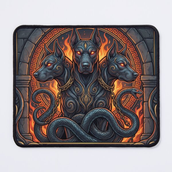 Item preview, Beast Cerberus Three Headed Hellhound Gates Of Hades designed and sold by ART ATTACK ZONE.