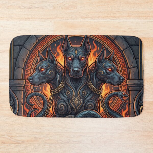 Item preview, Beast Cerberus Three Headed Hellhound Gates Of Hades designed and sold by ART ATTACK ZONE.