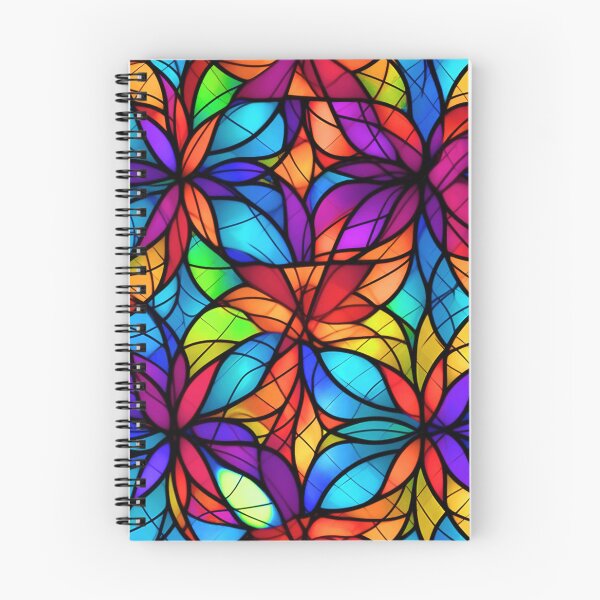 Item preview, Colorful Stained Glass-Style Floral Abstract Art Designs designed and sold by DEC02.