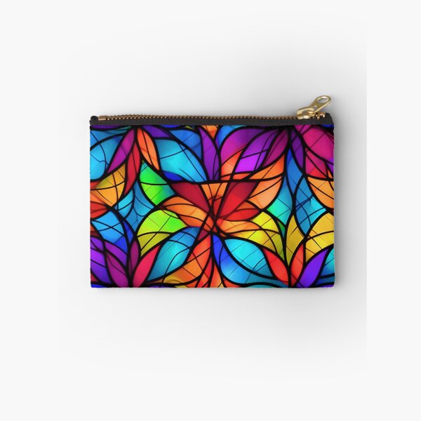 Item preview, Colorful Stained Glass-Style Floral Abstract Art Designs designed and sold by DEC02.