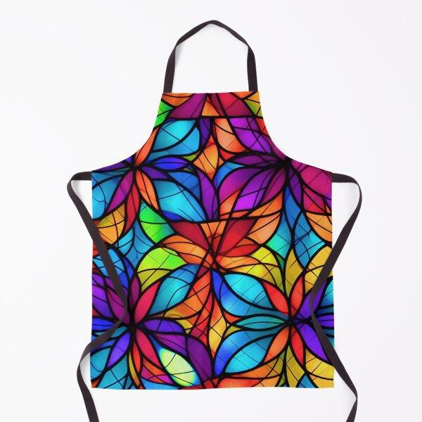 Item preview, Colorful Stained Glass-Style Floral Abstract Art Designs designed and sold by DEC02.