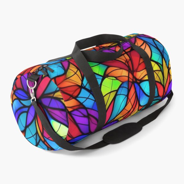 Item preview, Colorful Stained Glass-Style Floral Abstract Art Designs designed and sold by DEC02.