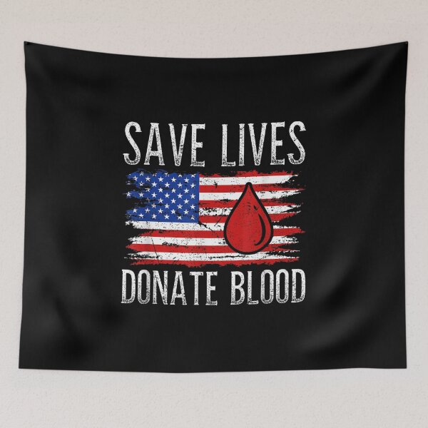 Item preview, Blood Donor US Flag designed and sold by goombi-creative.
