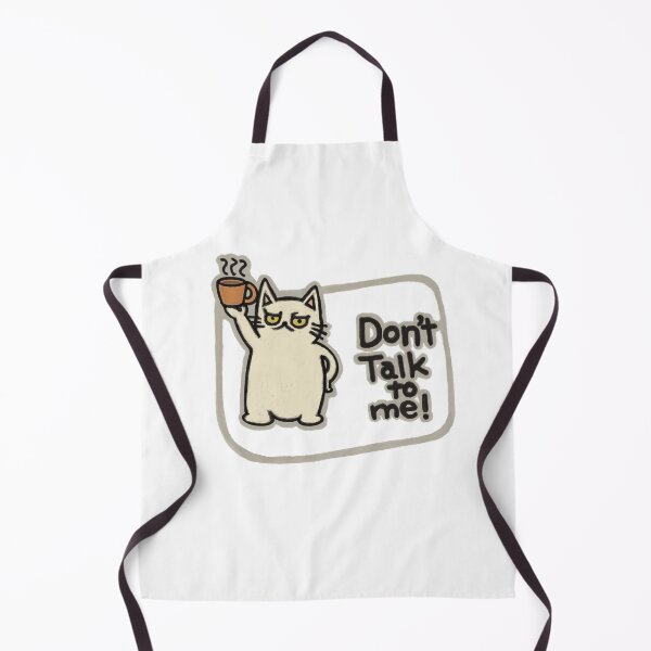 Item preview, Don't Talk To Me | Funny White Cat Hand Drawn Design designed and sold by Chibi-NumNum.