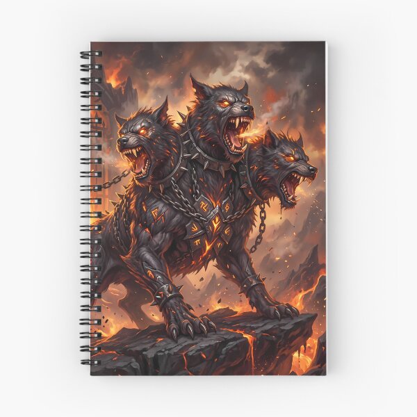 Item preview, Fire Cerberus Three Headed Hellhound Gates Of Hades designed and sold by ART ATTACK ZONE.