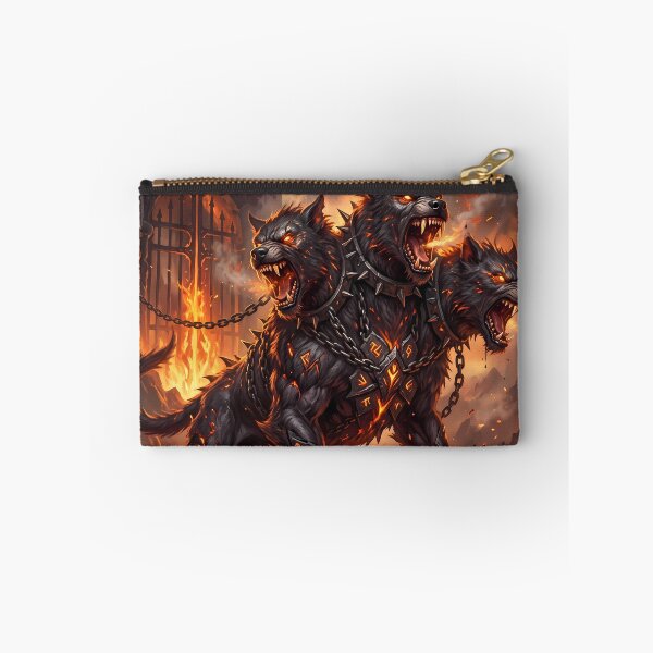 Item preview, Fire Cerberus Three Headed Hellhound Gates Of Hades designed and sold by ART ATTACK ZONE.