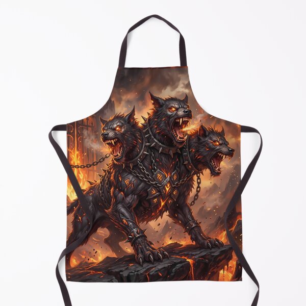 Item preview, Fire Cerberus Three Headed Hellhound Gates Of Hades designed and sold by ART ATTACK ZONE.