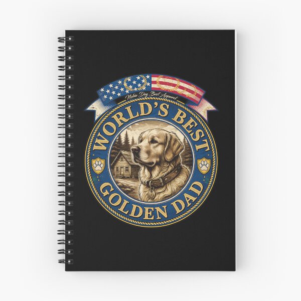 Item preview, World's Best Golden Dad Vintage Retriever Emblem designed and sold by SoyLamderma.
