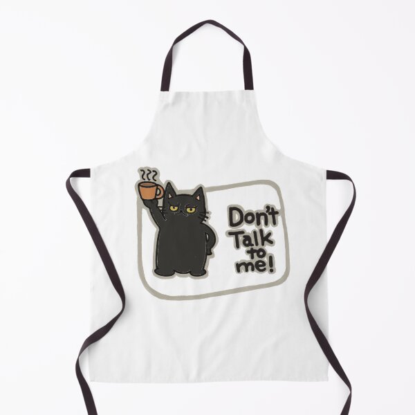 Item preview, Don't Talk To Me | Funny Black Cat Hand Drawn Design designed and sold by Chibi-NumNum.