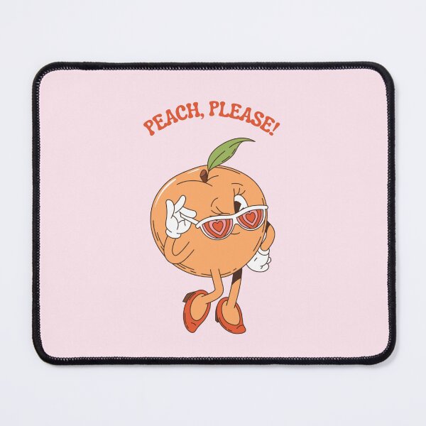 Item preview, Pink Peach Please Sassy Quote & Fruit Illustration Design, Foodie Wall Decor, Gifts for Friends & Family designed and sold by SpringTeaDesigns.