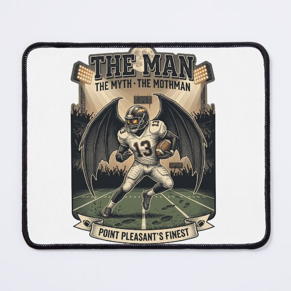 Item preview, Mothman Football Player The Man The Myth Point Pleasant designed and sold by Roy & Tiffany.