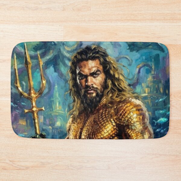 Item preview, Aquaman Superhero Sci-Fi Action Fantasy Celebration Tribute Art Poster designed and sold by Art's Diner.