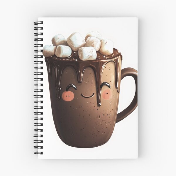 Item preview, Cozy Cocoa Cup Sticker | Cute Hot Chocolate with Marshmallows | Kawaii Drink Sticker designed and sold by overcomercrafts.