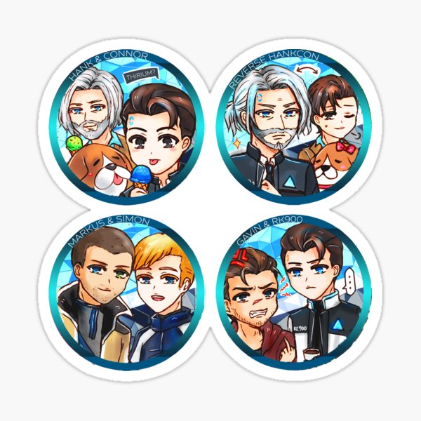 Detroit : Become Human (Conner/Markus/Simon) Sticker for Sale by