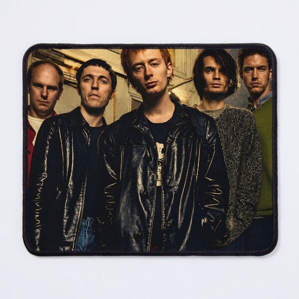 Item preview, Full-pose photo of the band Radiohead Poster designed and sold by Jennifer-Grier.