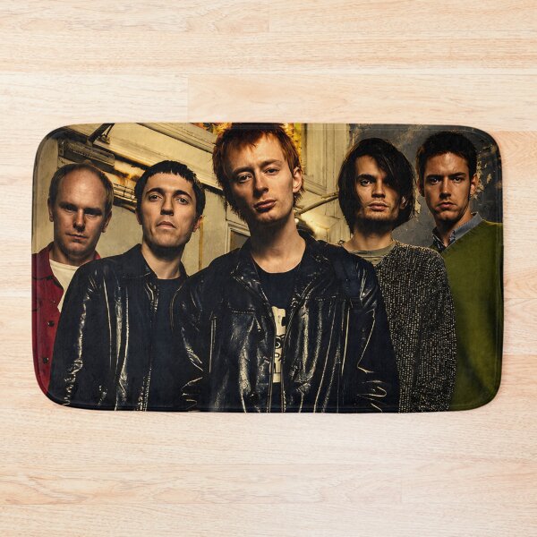 Item preview, Full-pose photo of the band Radiohead Poster designed and sold by Jennifer-Grier.