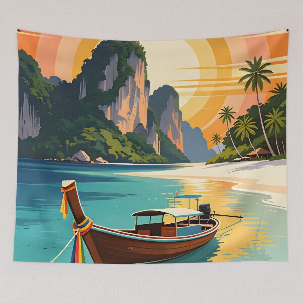 Item preview, Railay Beach Longtail Paradise designed and sold by Spirit of Siam.