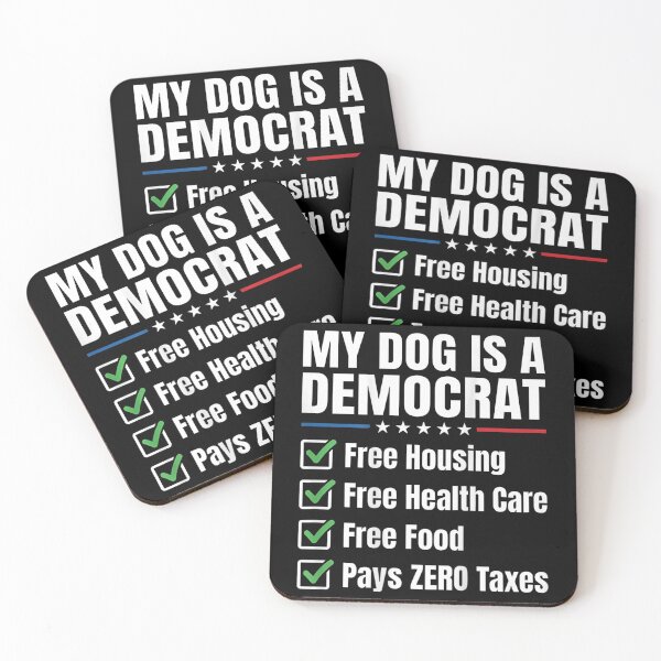 Item preview, My Dog is A Democrat Free Housing designed and sold by peachlovey.