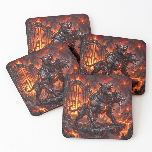Item preview, Brothers Cerberus Three Headed Hellhound Gates Of Hades designed and sold by ART ATTACK ZONE.