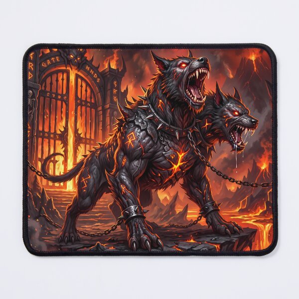 Item preview, Brothers Cerberus Three Headed Hellhound Gates Of Hades designed and sold by ART ATTACK ZONE.