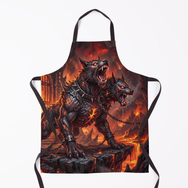 Item preview, Brothers Cerberus Three Headed Hellhound Gates Of Hades designed and sold by ART ATTACK ZONE.