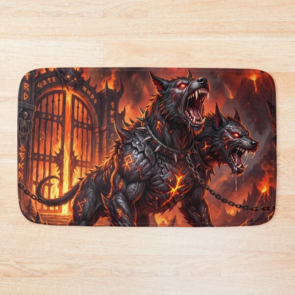 Item preview, Brothers Cerberus Three Headed Hellhound Gates Of Hades designed and sold by ART ATTACK ZONE.